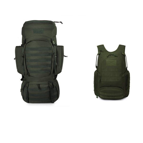 Tactical Backpack Army Green 25L+60L