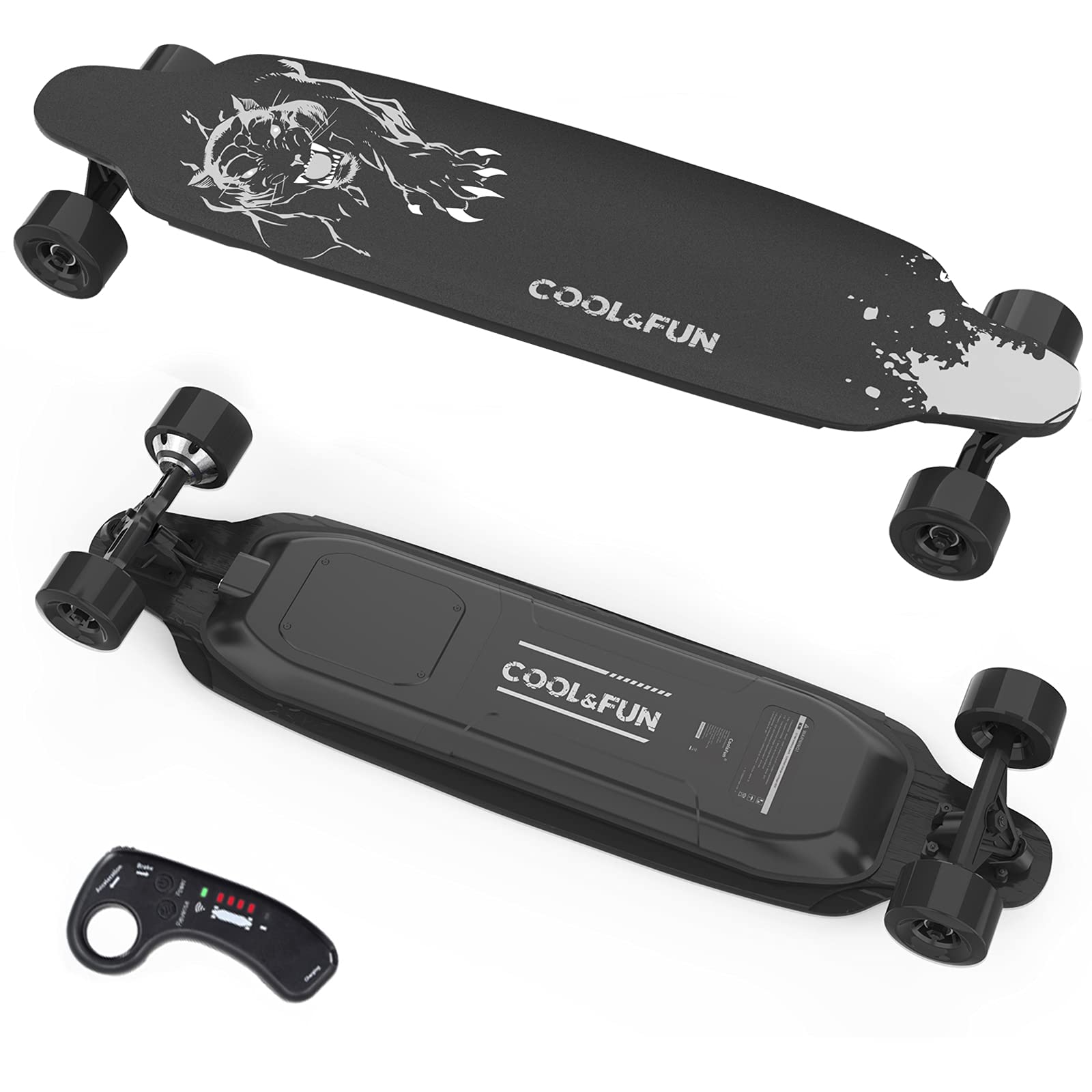 Kom langs om het te weten Adolescent Eigenwijs COOL&FUN Electric Skateboard with Remote Control ⋆ OutdoorFull.com