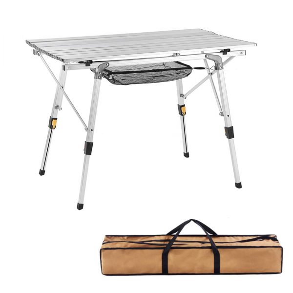 Adjustable Legs Outdoor Folding Portable Picnic Camping Table