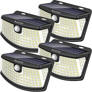 Waterproof Solar lights 120 Leds with lights reflector