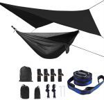 Camping Hammock with Mosquito Net and Rain Fly Outdoor