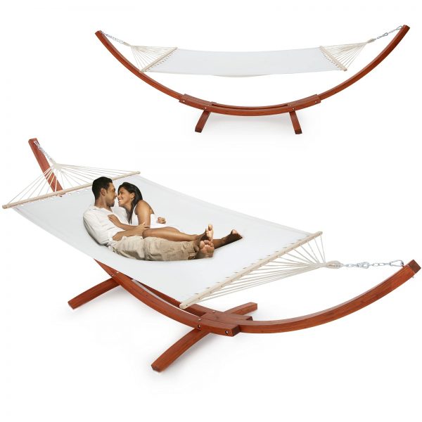 Double Hammock with Stand 2 Person Heavy Duty