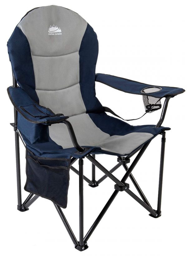Outdoor Camping Chair with Lumbar Support