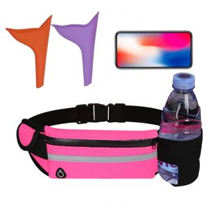 Female Urinal for Women, Pink Waist Bag, Female Urination Device