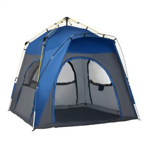 Easy Pop Up Tent 5 Person Automatic Hydraulic