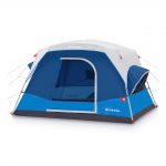 STRAIGHT WALL DESIGN: Straighter walls mean more internal space and higher ceilings for you. The 10' x 9' floor plan with a 72" center height fits 6 campers, or one queen air mattresses