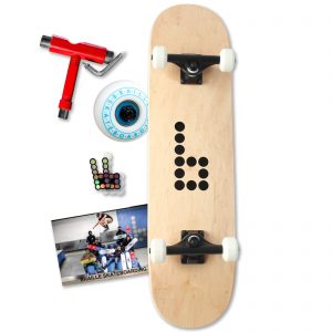 Best Beginner Complete Braille Skateboard Includes Skate Tool