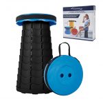Camping Stool, Collapsible Stool with Adjustable Strap