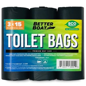 Better Boat 45 Portable Toilet Bags for Camping