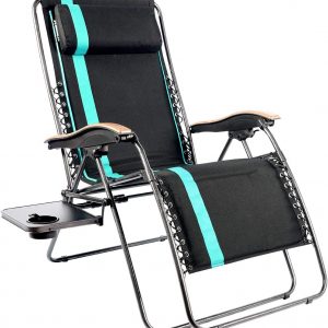 PORTAL Oversized Padded Zero Gravity Patio Lounge Chair