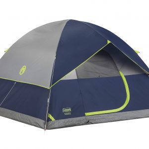 Dome tent with a sturdy frame that withstands 35+ mph winds