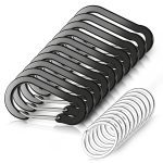 10 PCS Mini Carabiner Clips with Key Rings