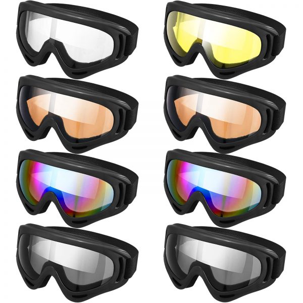8 Pieces Ski Goggles Motorcycle
