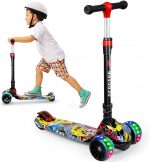 SISIGAD Kick Scooter for Kids, 3 Wheel Kids Scooter