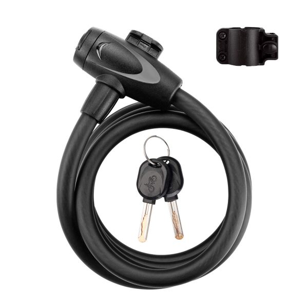 4 Feet Bike Cable Lock with Keys High Security Cable