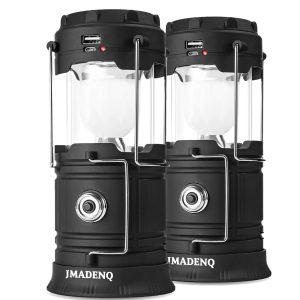 Solar Lantern Flashlights Charging for Phone, USB Rechargeable Led Camping