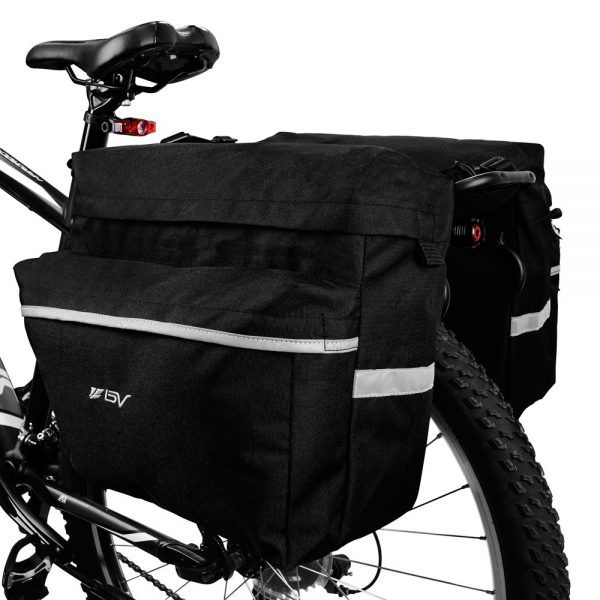 BV Bike Bag Bicycle Panniers with Adjustable Hooks