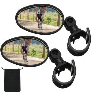 Bike Mirror 360 Degree Adjustable Rotatable Handlebar