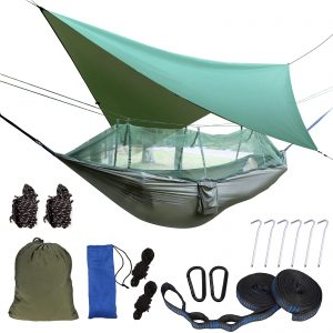 Portable Camping Hammock with Rain Fly Tarp