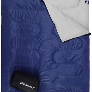 Double Sleeping Bag 3 Season Warm & Cold Weather