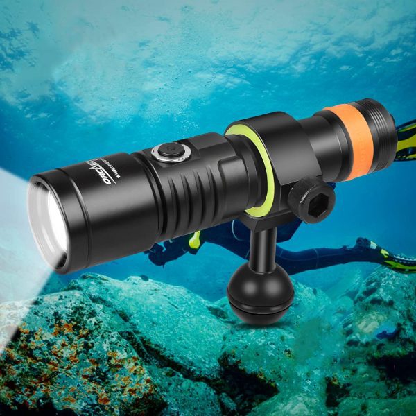 Scuba Diving Video Light 140 Degrees Super Wide Beam Angle