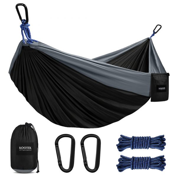 Double & Single Portable Hammocks with 2 Hanging Ropes