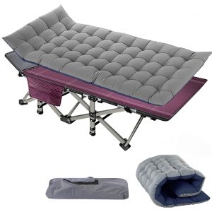 Slsy Folding Camping cot with 4D Pillow