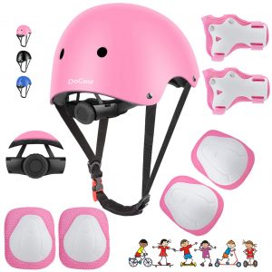 DaCool Kids Bike Helmet Skateboard Knee Pads