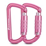 Hammocks, Yoga Swings Locking Carabiner Clips with a Twist Auto Lock