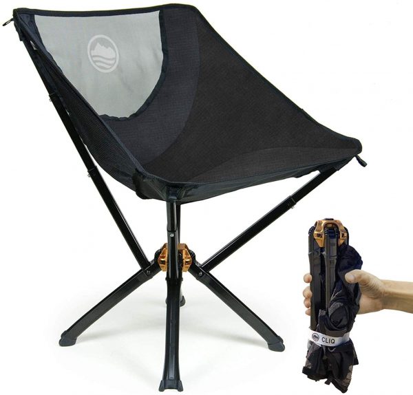 Camping Chair Supports 300lbs Bottle Sized Compact