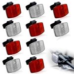 MotBach 10 Pack Bike Front and Rear Reflectors Kit