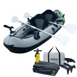 Elkton Outdoors Cormorant 2 Person Tandem Inflatable Fishing Kayak