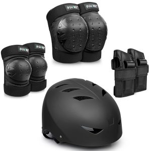 Skateboarding Bike Protective Gear with Elbow Knee Wrist Pads