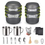 Hiking Backpacking Picnic Camping Cookware Mess Kit