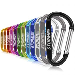 D Ring Carabiners Clip for Outdoor Camping Mini Lock Snap Hooks Spring