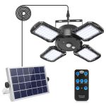 Solar Shed Light with 128LED 1000LM Solar Security Motion Sensor