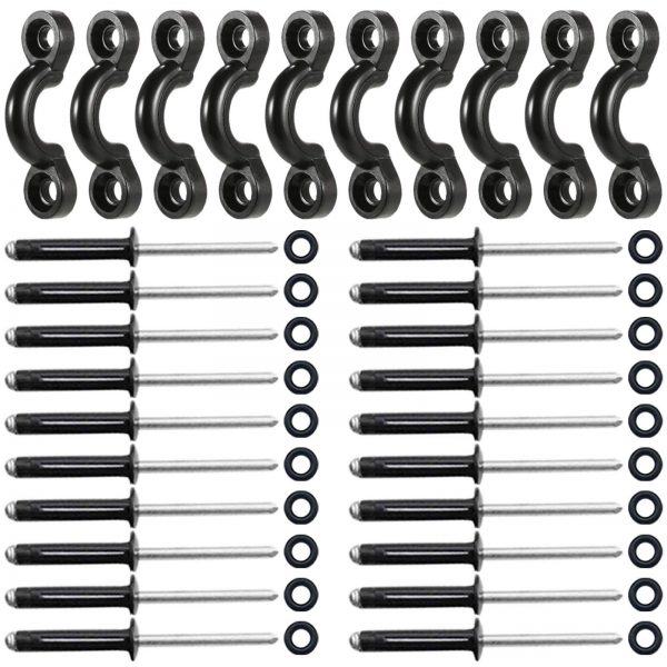 GEUNTECH 10 Pcs Kayak Pad Eyes Kit