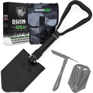 Rhino USA Folding Survival Shovel w/Pick