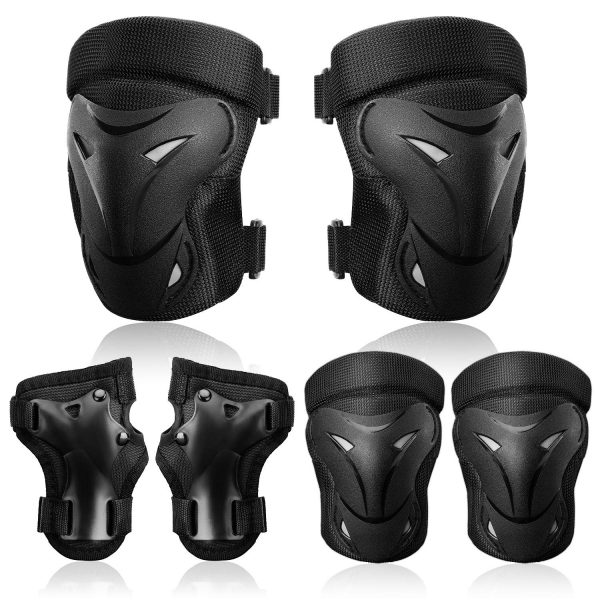 Roller Skates Cycling BMX Bike Knee Pad Elbow Pads Guards Protective Gear Set