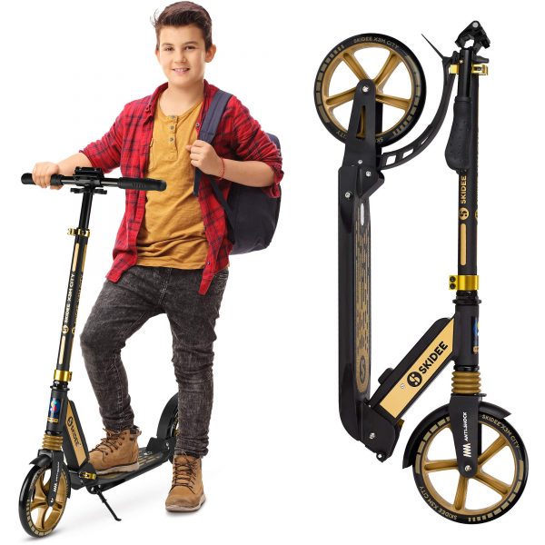 Adult Scooter with Anti-Shock Suspension Scooters for Teens 12 Years and Up