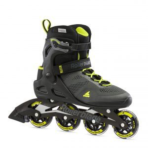 Adult Fitness Inline Skate Black and Lime