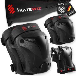 SKATEWIZ Skateboard Pads Elbow and Knee Pads Adult