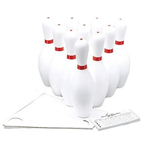 Cosom White Weighted 10 Bowling Pin Set