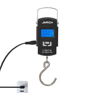 Digital Rechargeable Fishing Scale with Large Hook