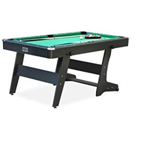 Perfectly Sized & Portable - Easy Storage - Space-Saving - Fold Up Design With Wheels - Multi Player Game Table - Table Dimension: 66” L x 35” W x 31” H