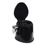 Composting Portable Camping Toilet with Removable Cellphone & Toilet Paper Holder