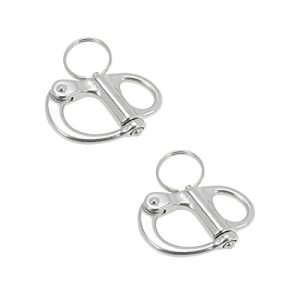 S SYDIEN 2Pcs Stainless Steel Marine Snap Shackle