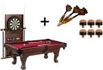 BARRINGTON 90 Inch Ball and Claw Leg Billiard Pool Table