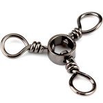 50 Pcs 3 Three Way Swivel Black Stainless Steel