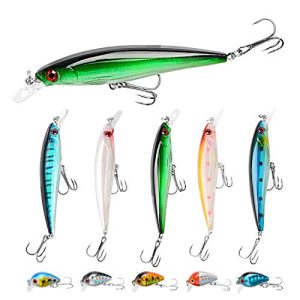 Fishing Lures Kit for Bass Trout Saltwater/Freshwater